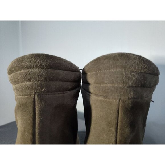 STUART WEITZMAN Women's Greater Combat Platform Hiker Boots Olive Green Suede No - Picture 12 of 16